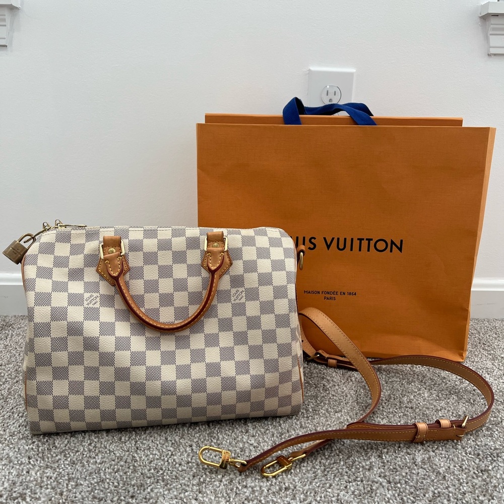Louis Vuitton Speedy Bandoulière 30 in Damier Azur